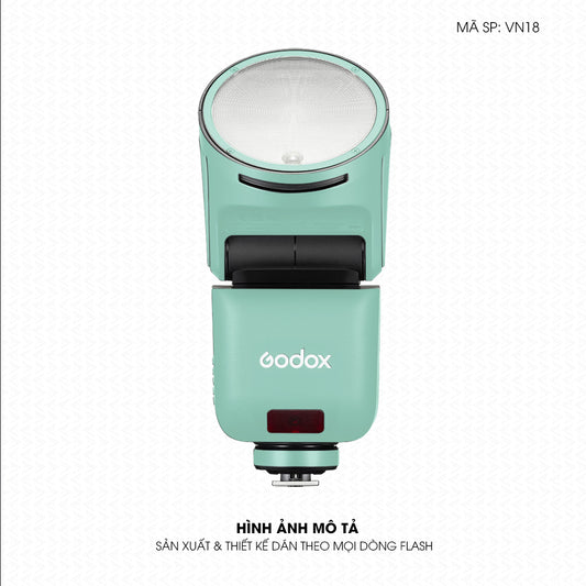 Dán Skin Đèn Flash Đổi Màu Xanh Mint | VN18