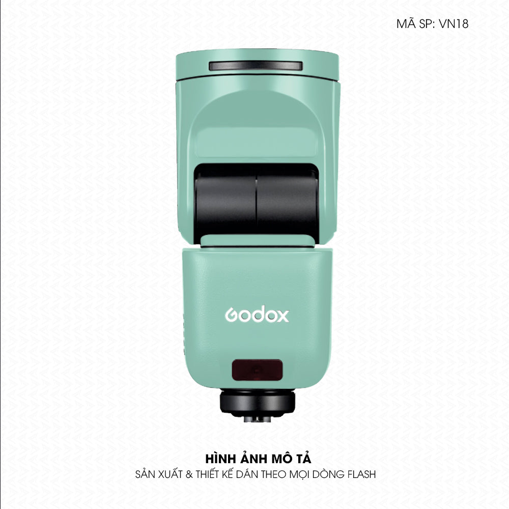 Dán Skin Đèn Flash Đổi Màu Xanh Mint | VN18