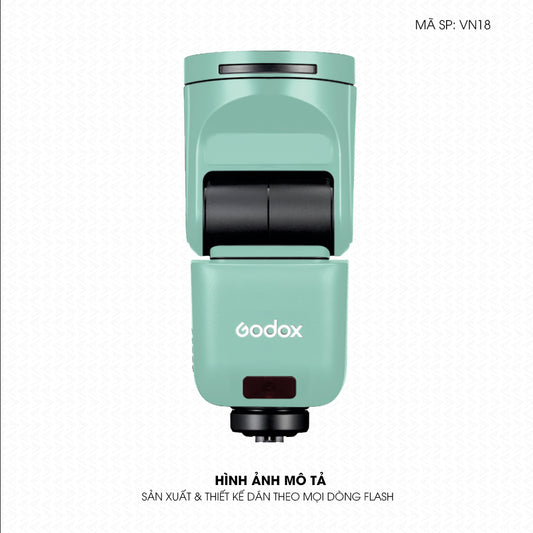 Dán Skin Đèn Flash Đổi Màu Xanh Mint | VN18