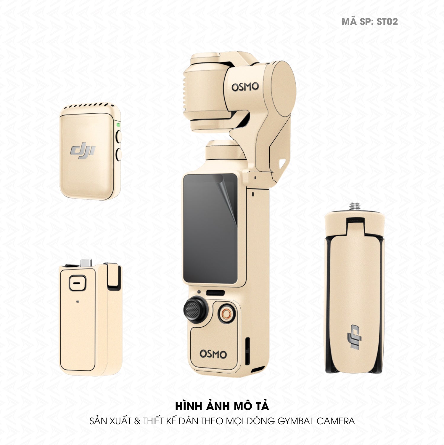 Dán Skin Gimbal Camera Đổi Màu Khakhi Milan | ST02