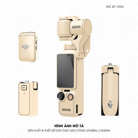 Dán Skin Gimbal Camera Đổi Màu Khakhi Milan | ST02