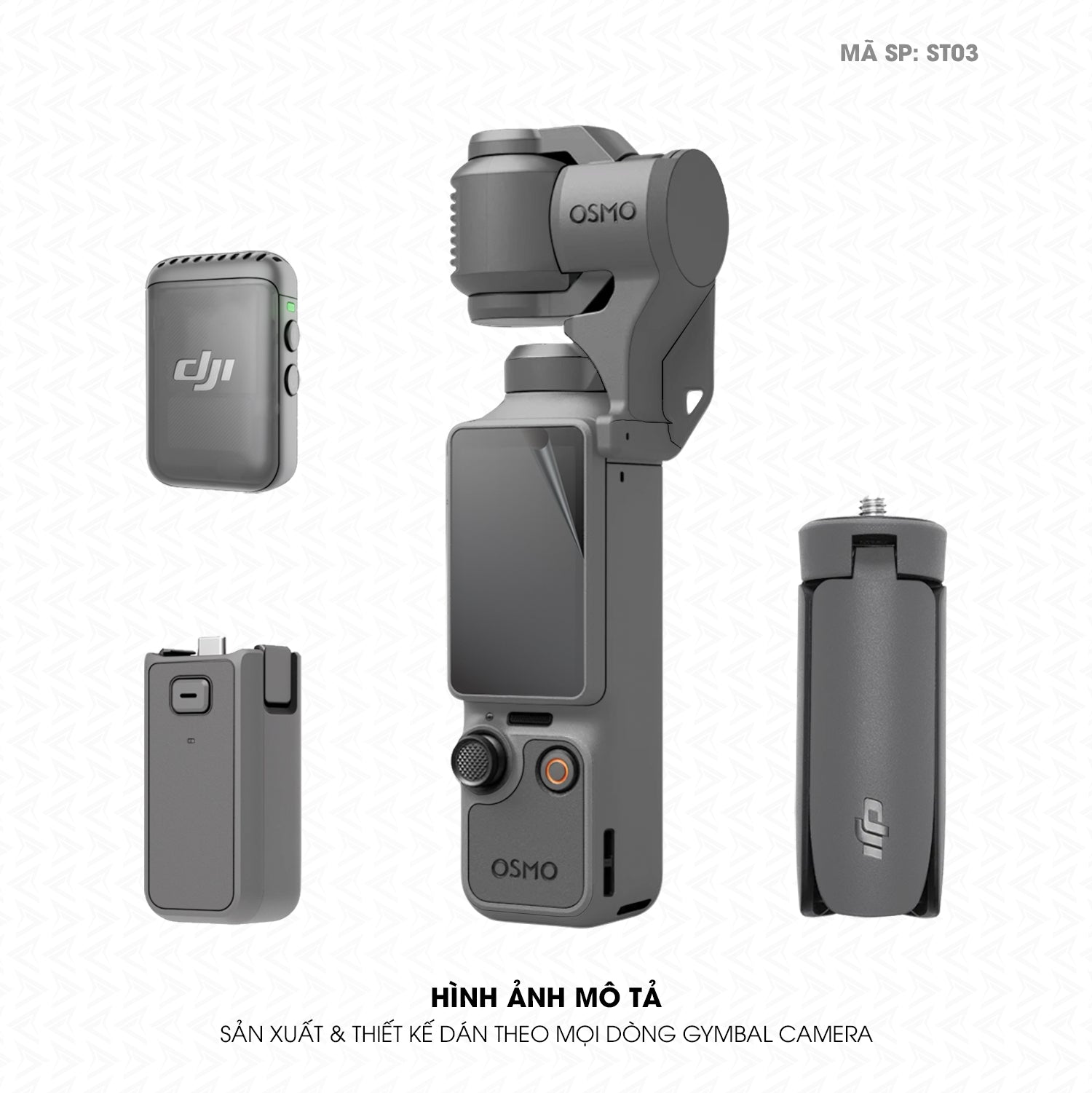 Dán Skin Gimbal Camera Đổi Màu Xám | ST03