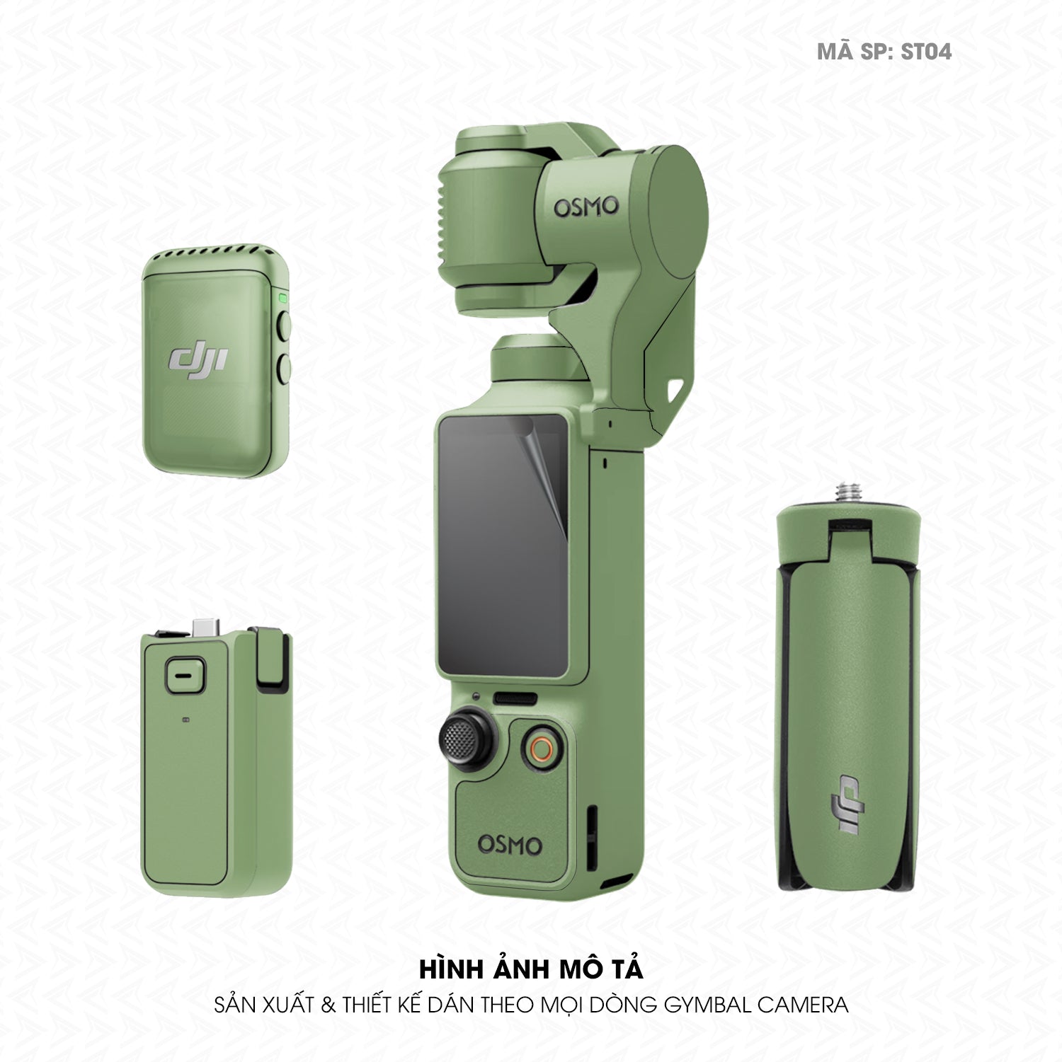 Dán Skin Gimbal Camera Đổi Màu Xanh Lá Nhạt | ST04