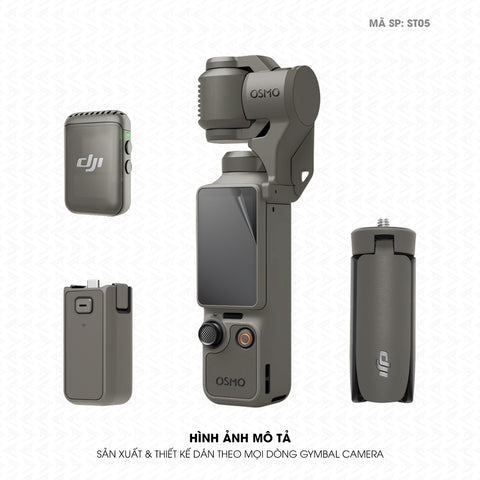 Dán Skin Gimbal Camera Đổi Màu Titan Xám | ST05