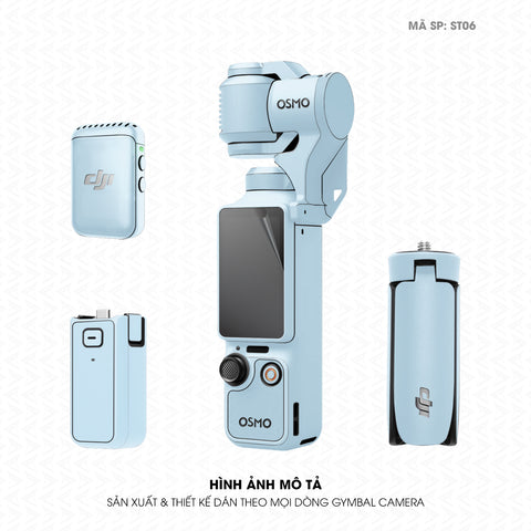 Dán Skin Gimbal Camera Đổi Màu Xanh Baby | ST06