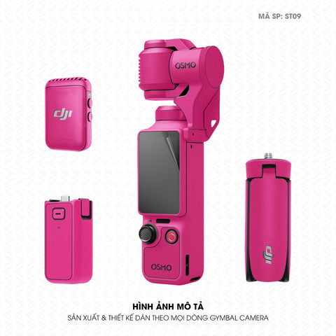 Dán Skin Gimbal Camera Đổi Màu Hồng Đậm | ST09