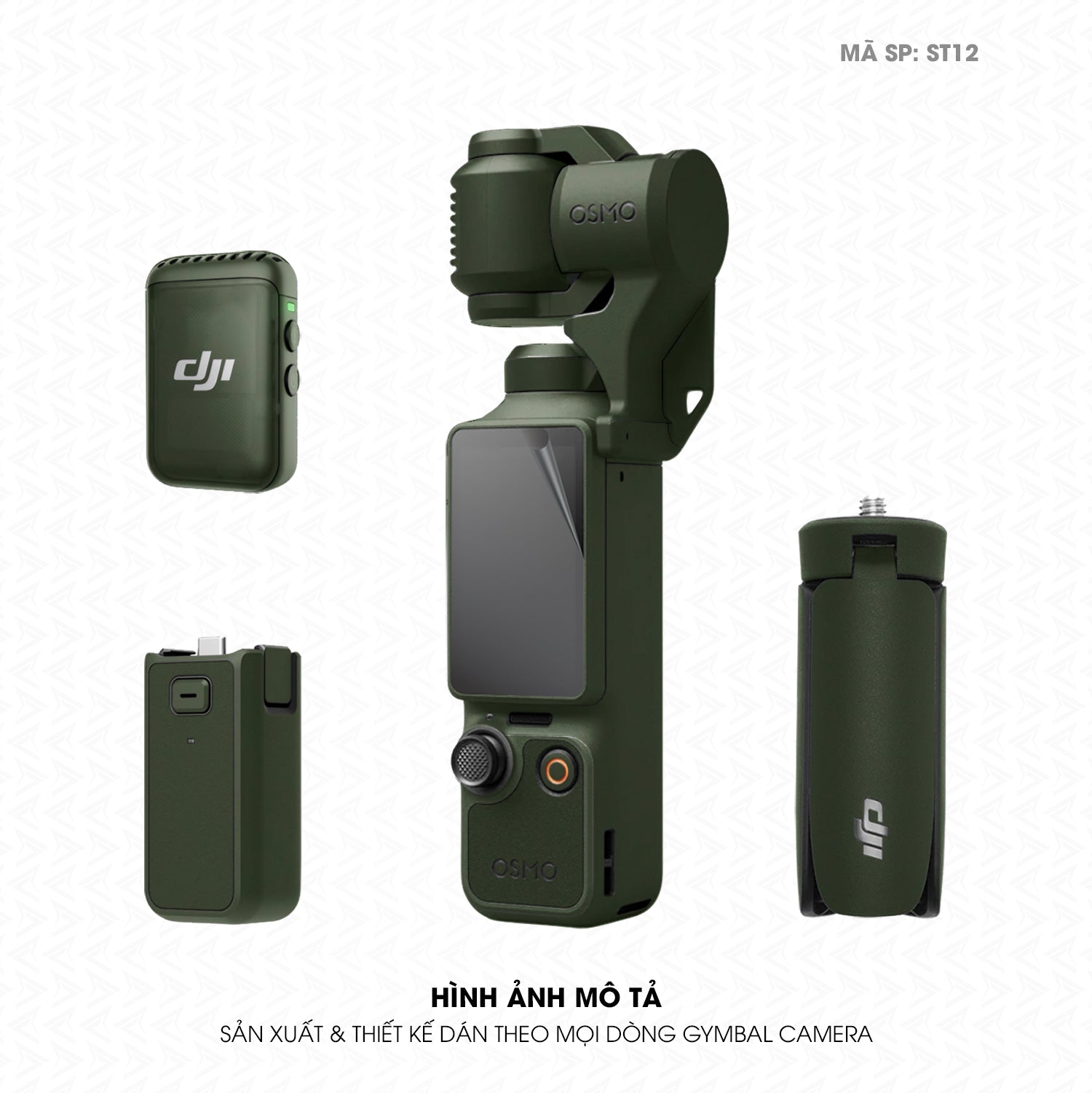 Dán Skin Gimbal Camera Đổi Màu Xanh Quân Đội | ST12