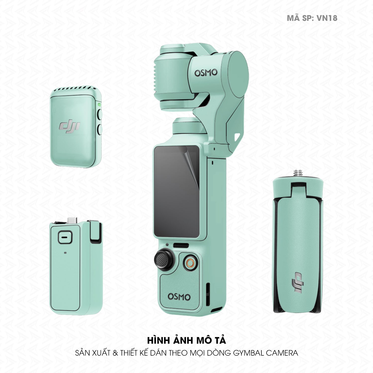 Dán Skin Gimbal Camera Đổi Màu Xanh Mint | VN18