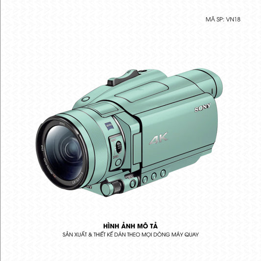 Dán Skin Máy Quay Phim Đổi Màu Xanh Mint | VN18