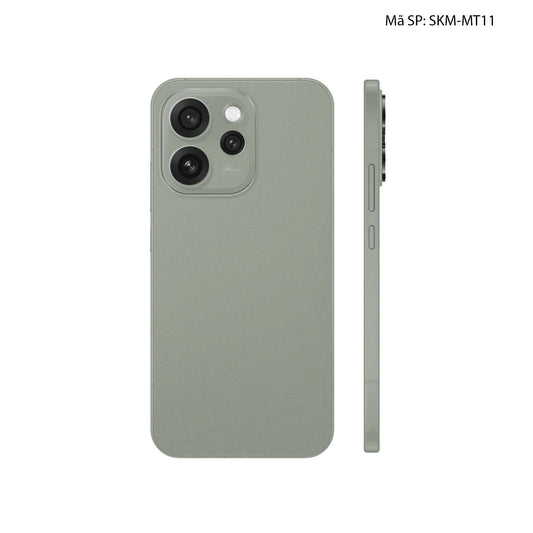 Dán Skin Oppo Reno15 Series Đổi Màu Xanh Rêu Xám | SKM-MT11