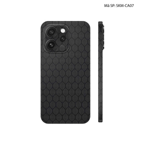 Dán Skin Oppo Reno15 Series Vân Carbon Fiber Đen | SKM-CA07