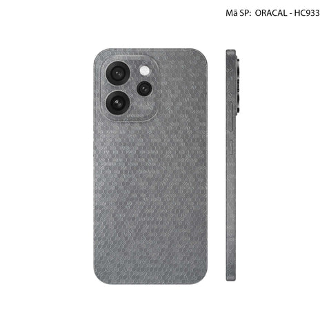 Dán Skin Oppo Reno15 | Pro | F Vân Tổ Ong Xám HC933