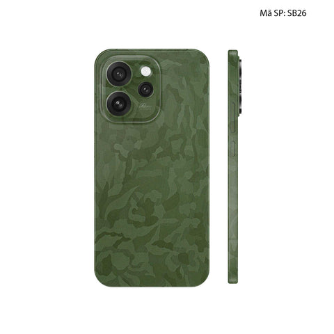 Dán Skin Oppo Reno15 | Pro | F Vân Camo Xanh SB26