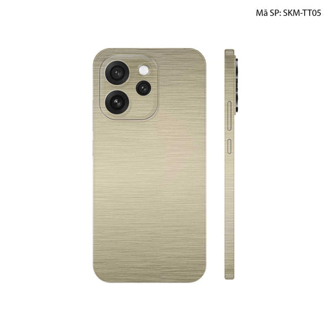 Dán Skin Oppo Reno15 Series Vân Xước Titan Vàng Sampanh | SKM-TT05
