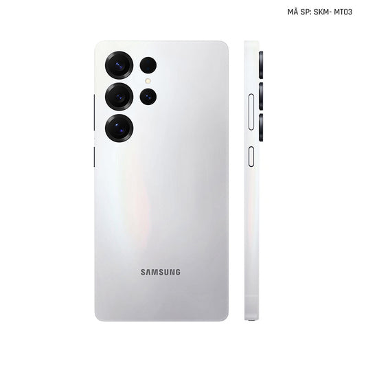 Dán Skin Samsung Galaxy S25 Series Đổi Màu Trắng Ngọc Trai | SKM-MT03