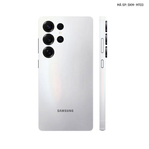 Dán Skin Samsung Galaxy S25 Series Đổi Màu Trắng Ngọc Trai | SKM-MT03