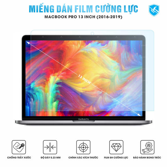 Miếng Dán Film Cường Lực Macbook Pro 2016-2019 13 INCH