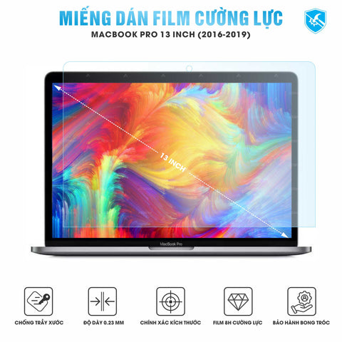 Miếng Dán Film Cường Lực Macbook Pro 2016-2019 13 INCH