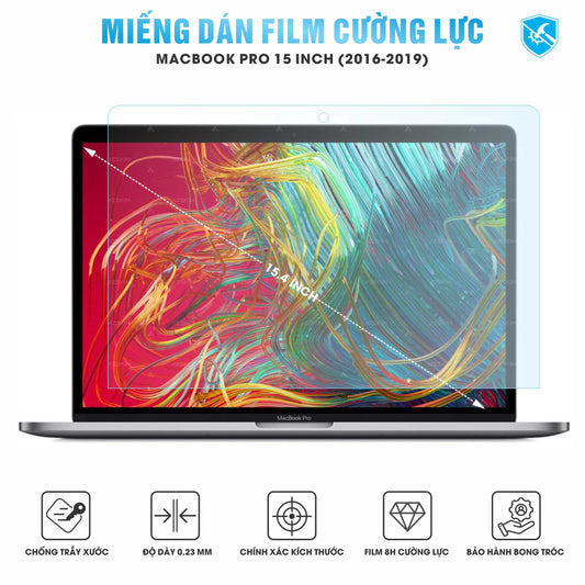 Miếng Dán Film Cường Lực Macbook Pro 2016-2019 15 INCH