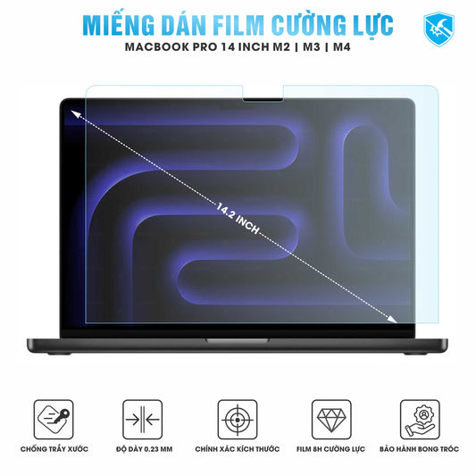 Miếng Dán Film Cường Lực Macbook Pro M2 | M3 | M4 14 inch