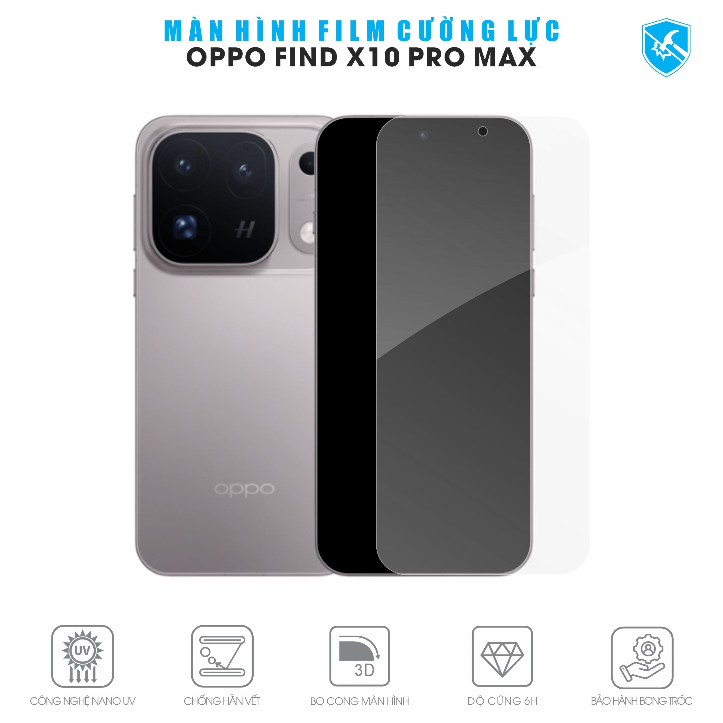 Dán Film Cường Lực Oppo Find X10 | Pro Max | E Full Màn Hình