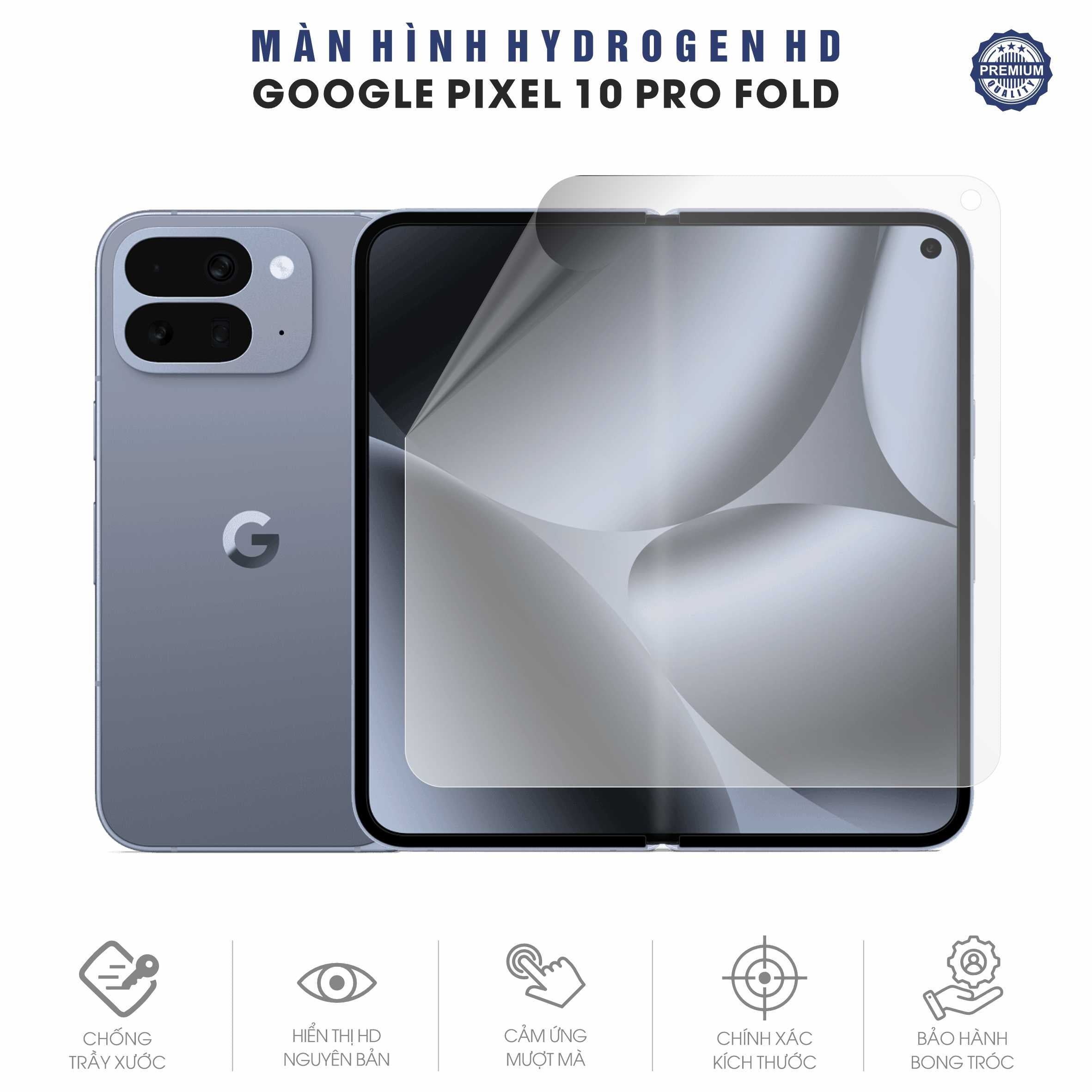 Miếng Dán Hydrogen HD Google Pixel 10 Pro Fold full màn hình gập