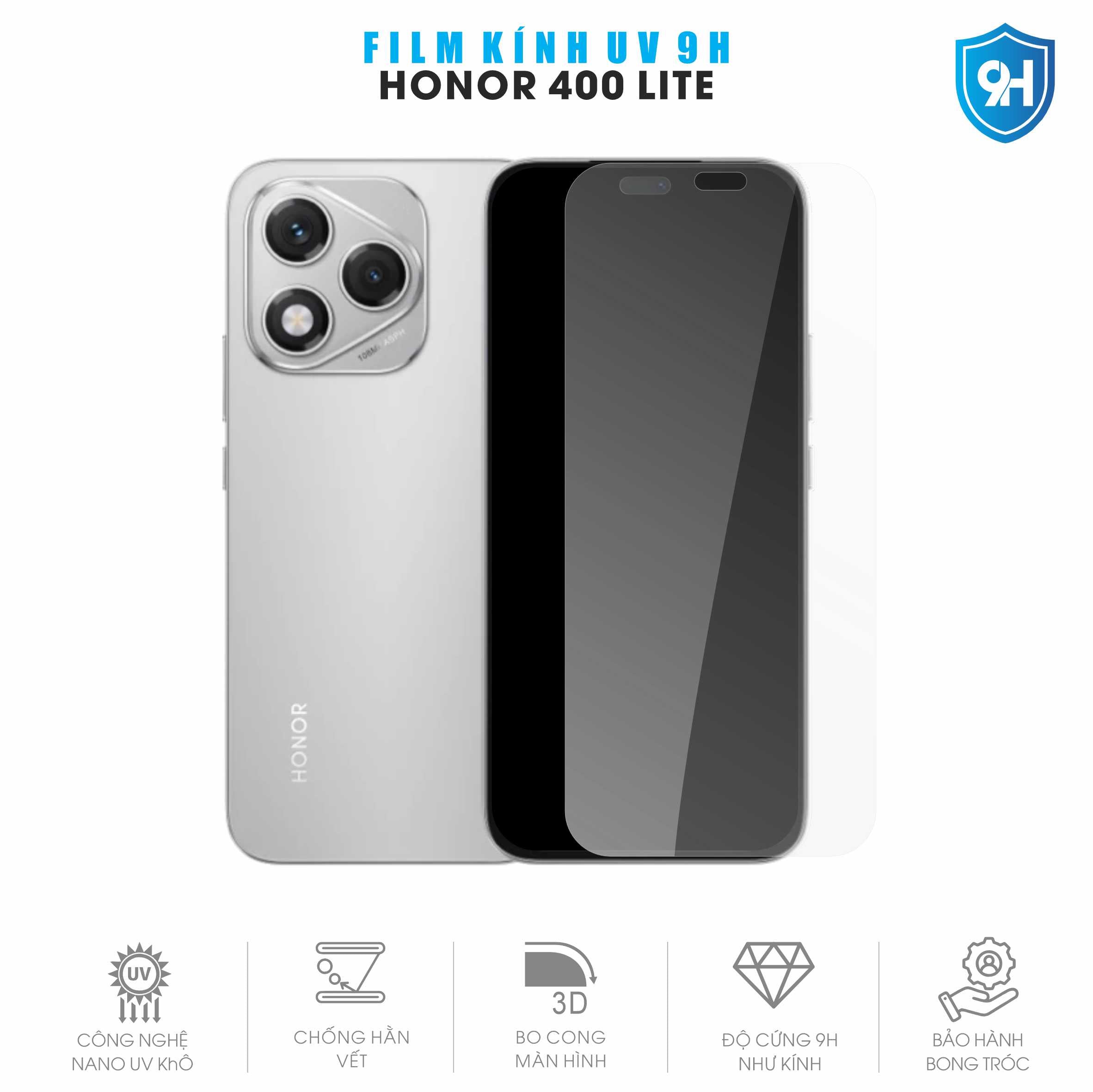 Miếng Dán Kính UV 9H Màn Hình Honor 400 Lite