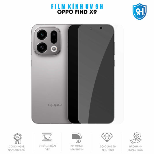 Miếng Dán Kính UV 9H Màn Hình Oppo Find X9