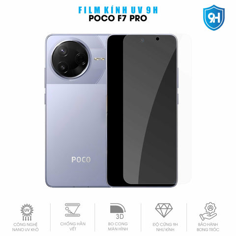 Miếng Dán Kính UV 9H Màn Hình Poco F7 Pro