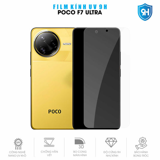Miếng Dán Kính UV 9H Màn Hình Poco F7 Ultra