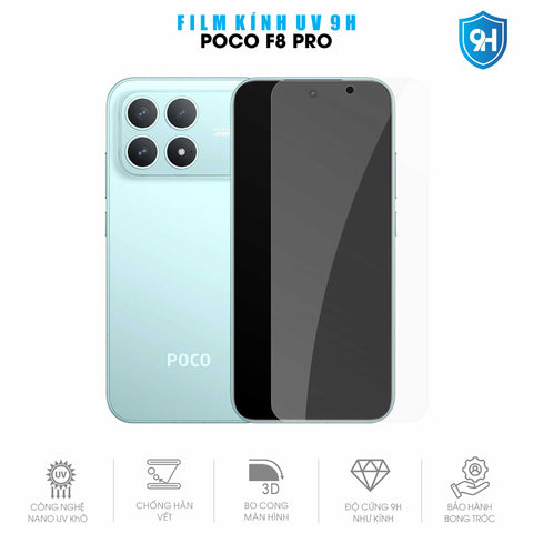 Miếng Dán Kính UV 9H Màn Hình Poco F8 Pro