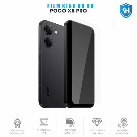 Miếng Dán Kính UV 9H Màn Hình POCO X8 Pro