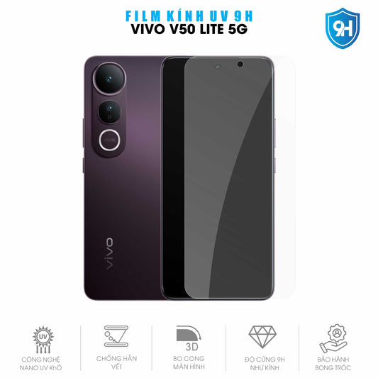 Miếng Dán Kính UV 9H Màn Hình Vivo V50 Lite 5G