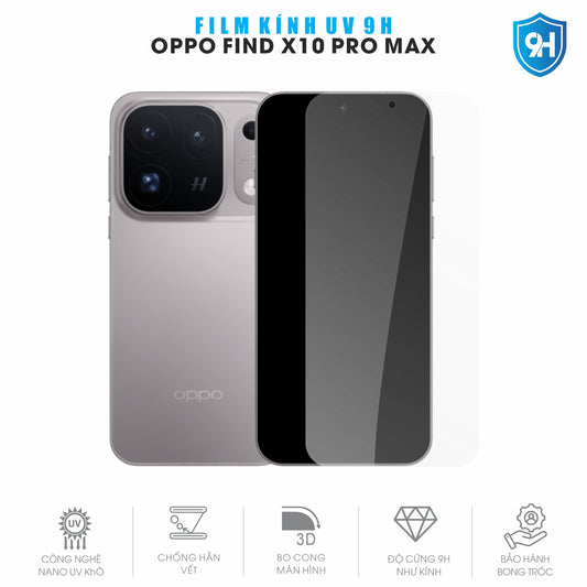 Miếng Dán Kính UV 9H Màn Hình Oppo Find X10 | Pro Max | E