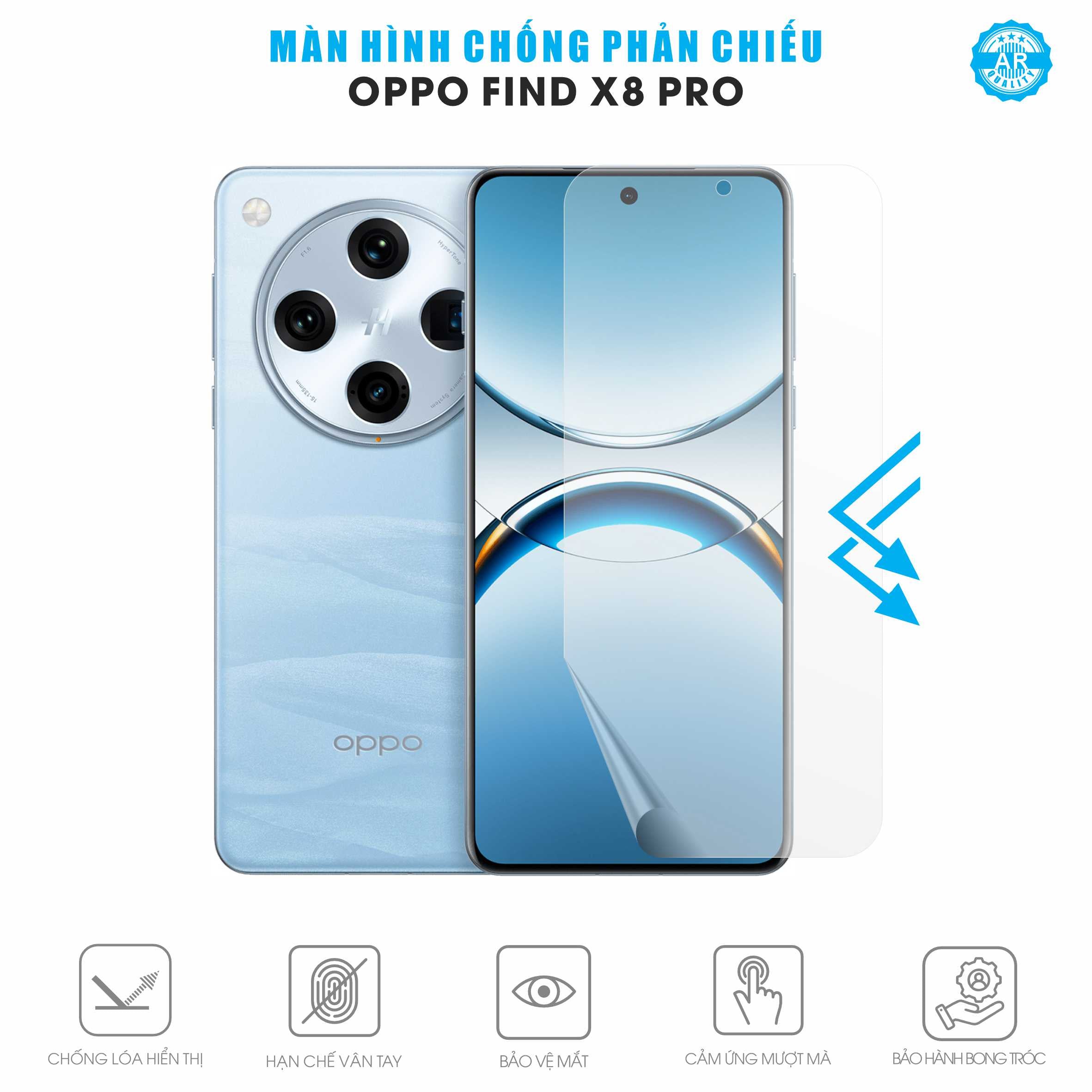 Miếng Dán Màn Hình Chống Chói Oppo Find X8 Pro