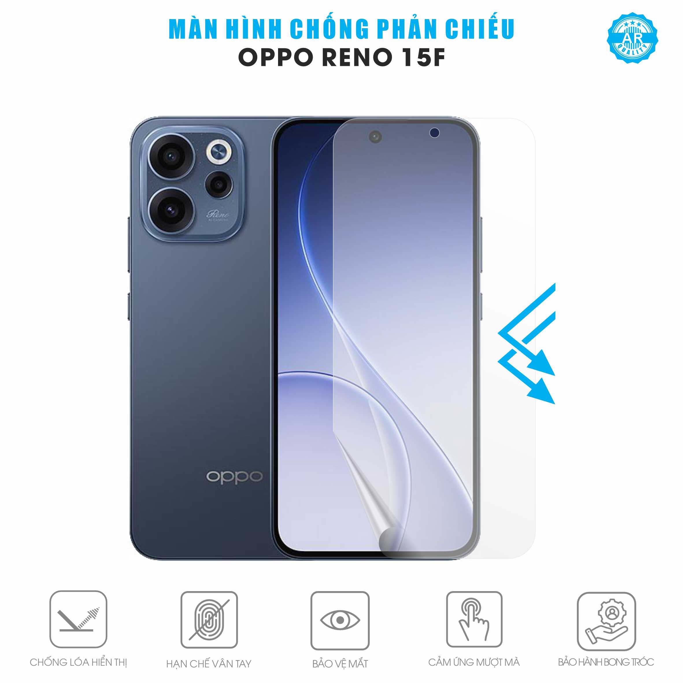 Miếng Dán Màn Hình Chống Chói Oppo Reno15 F 5G