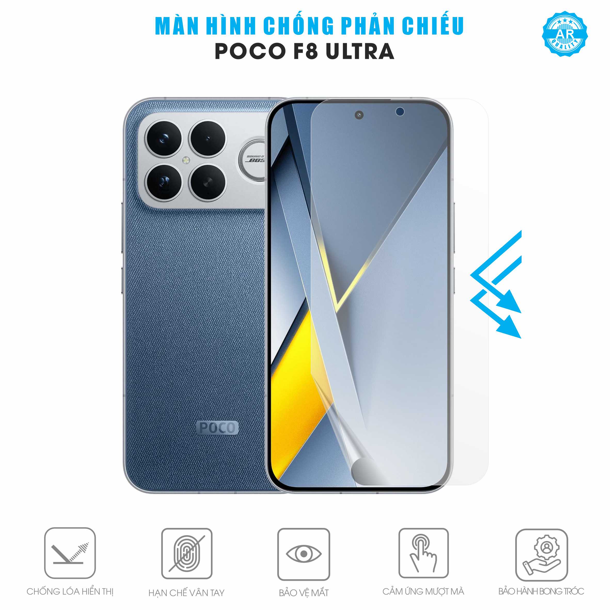 Miếng Dán Màn Hình Nano UV Poco F8 Ultra
