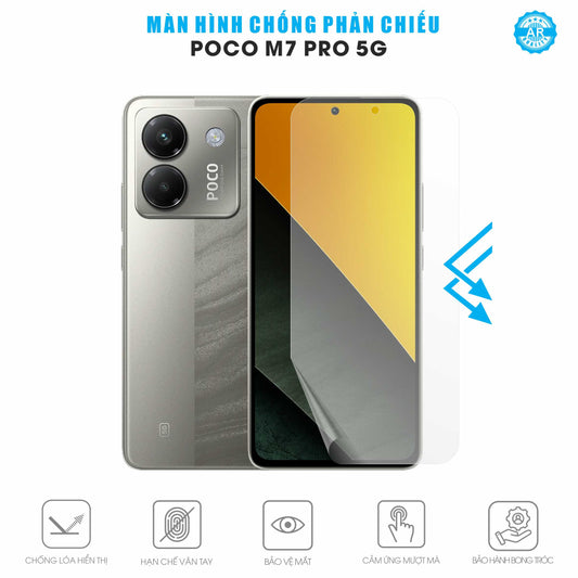 Miếng Dán Màn Hình Chống Chói Poco M7 Pro 5G AR UV