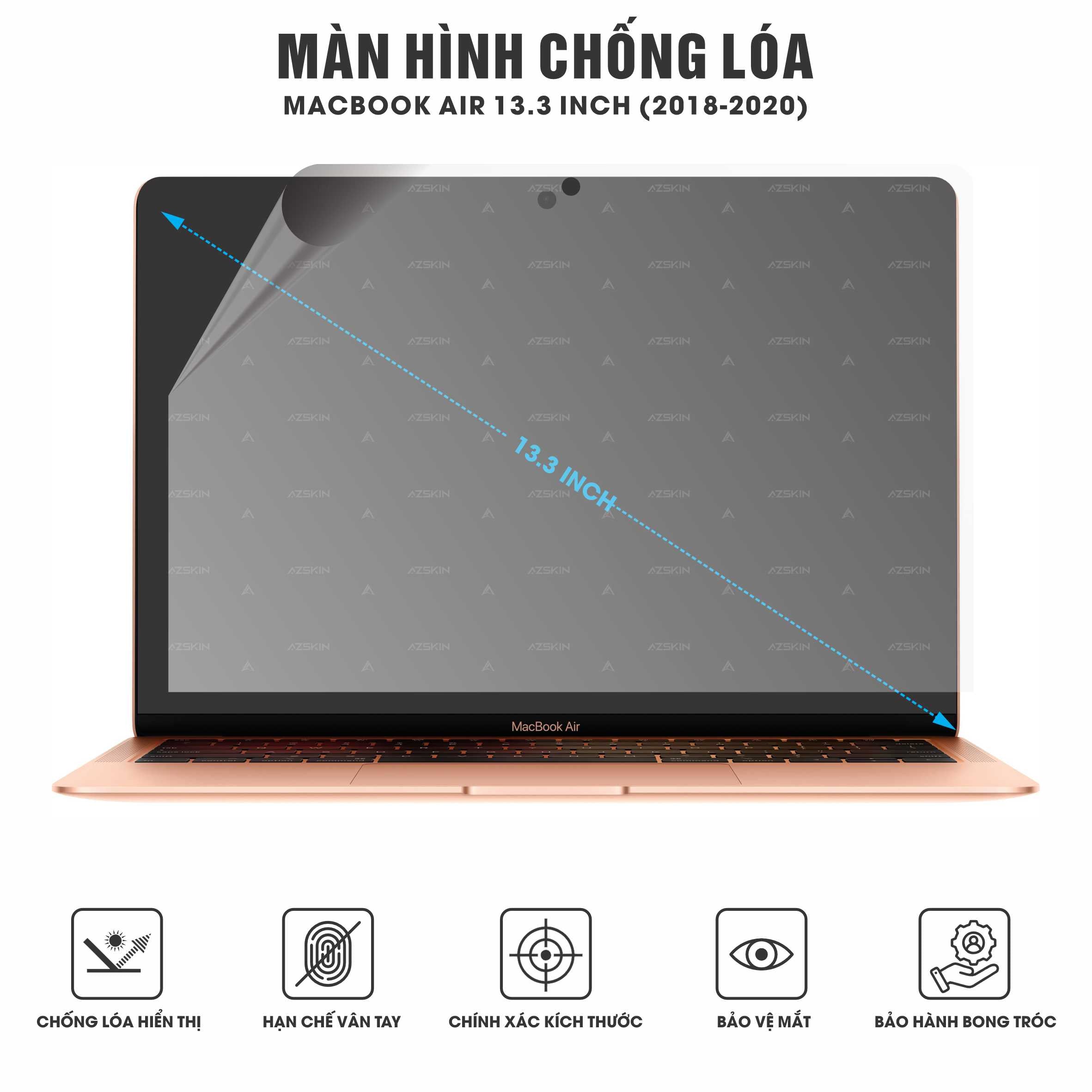 Miếng Dán Màn Hình Chống Chói Macbook Air 2018-2020