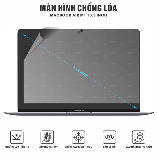 Miếng Dán Màn Hình Chống Vân Chống Lóa Macbook Air M1