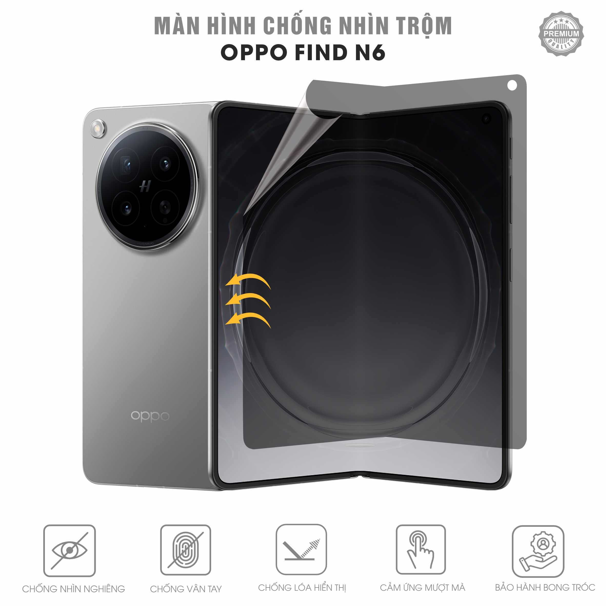 Miếng Dán Màn Hình Chống Nhìn Trộm Oppo Find N6