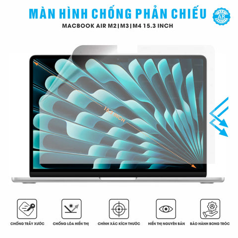 Miếng Dán Màn Hình Chống Phản Chiếu AR Macbook Air M2 | M3 | M4