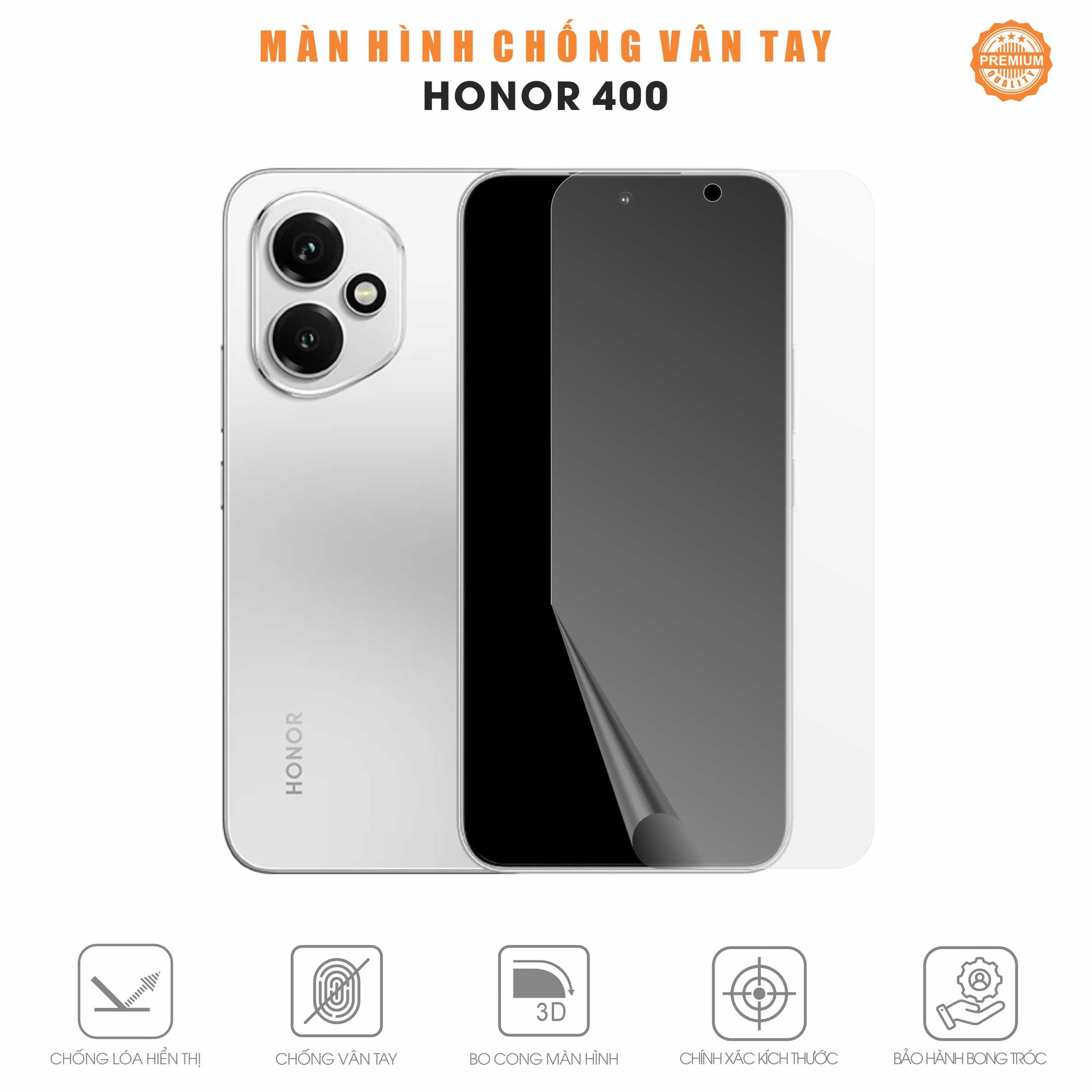 Miếng Dán Màn Hình Chống Vân Tay Honor 400