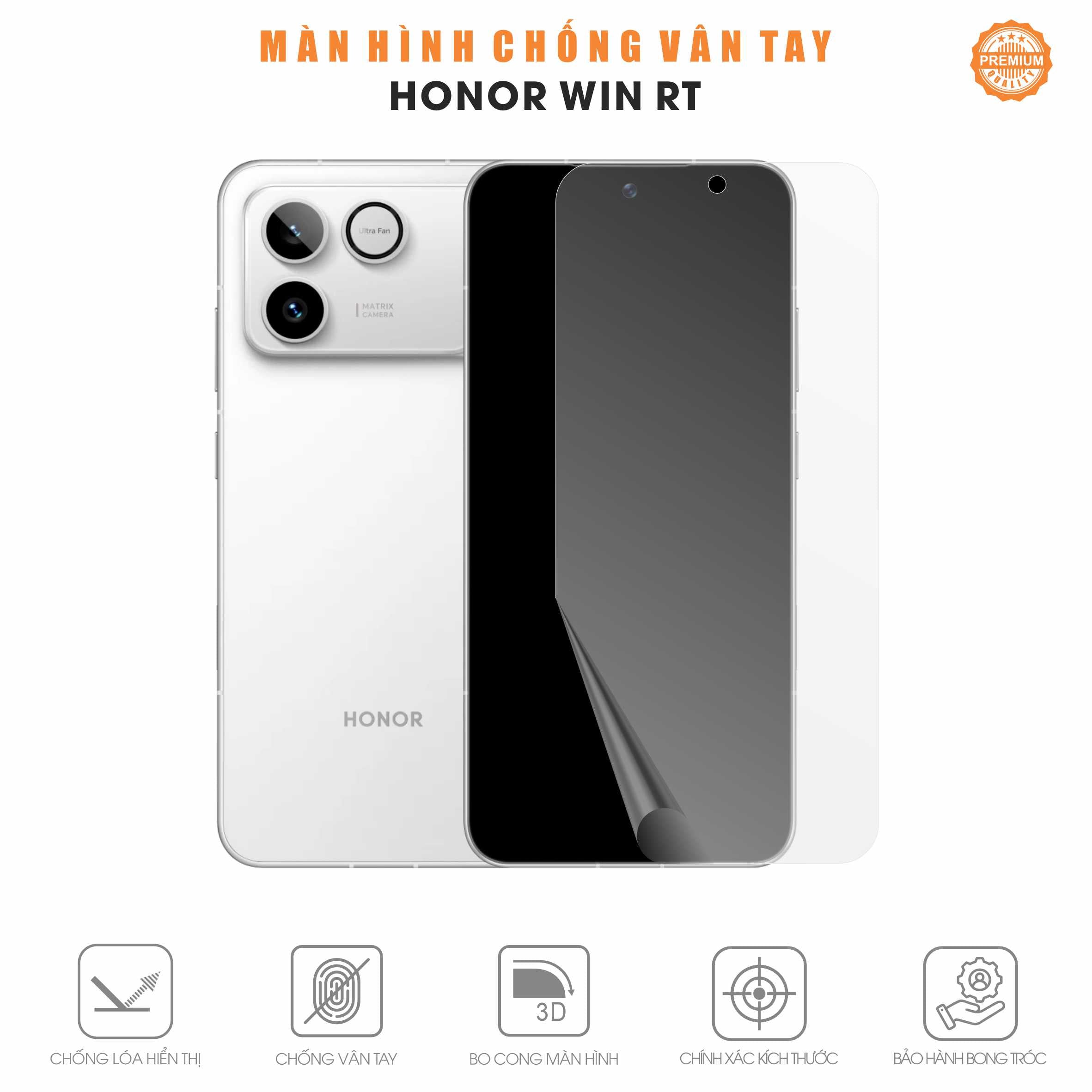 Miếng Dán Màn Hình Chống Vân Tay Honor Win RT