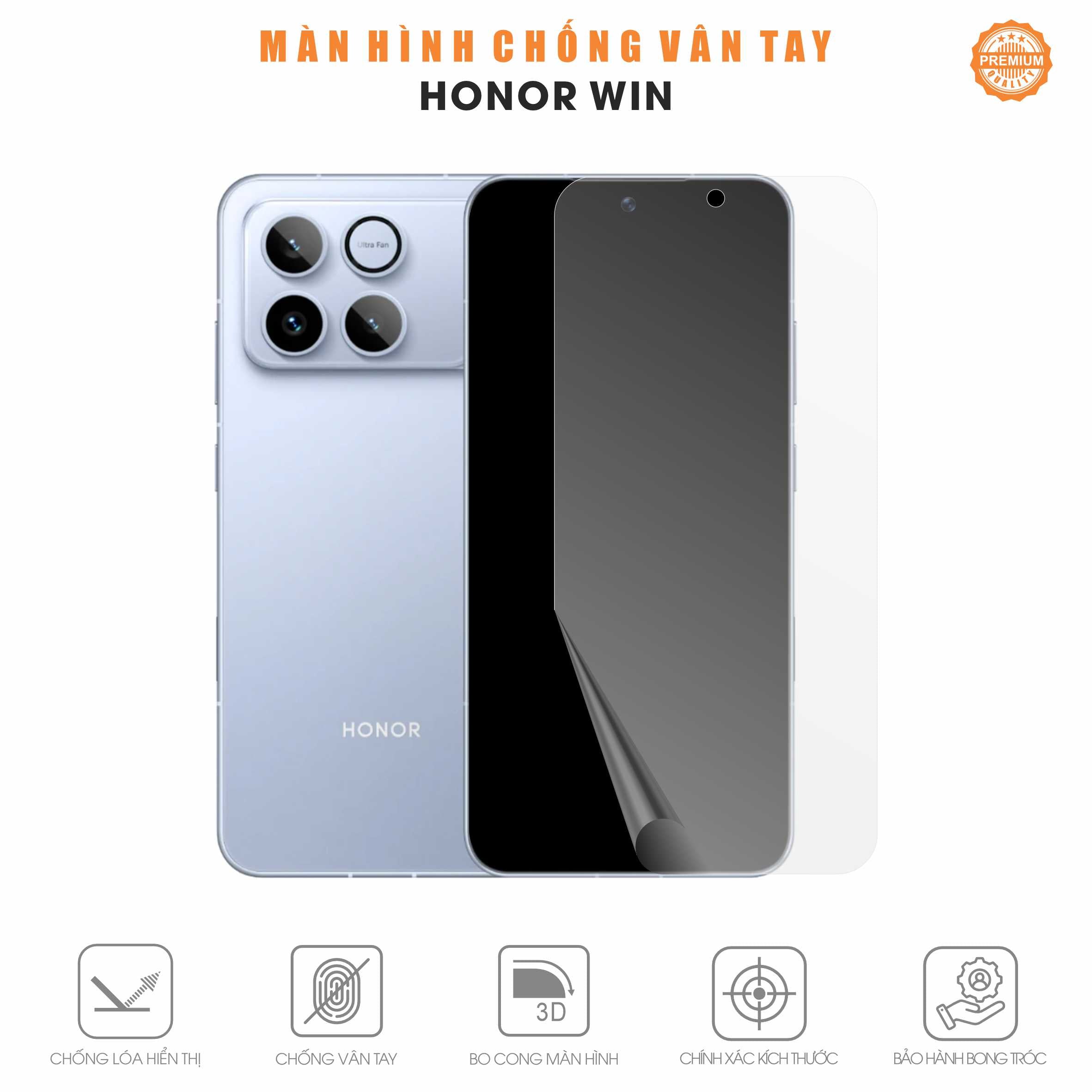 Miếng Dán Màn Hình Chống Vân Tay Honor Win
