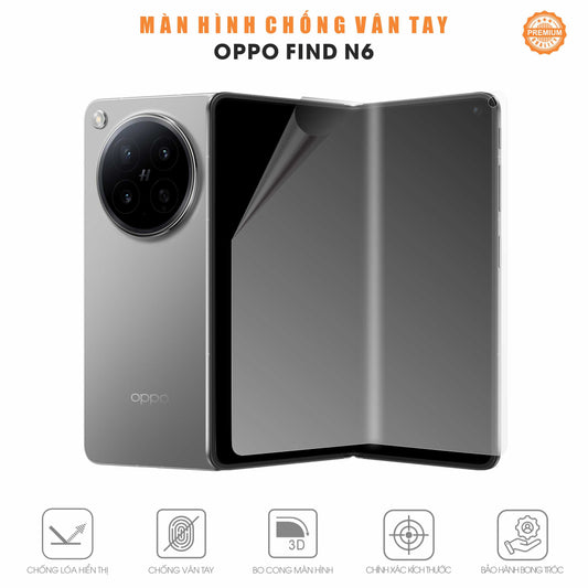 Miếng Dán Màn Hình Chống Vân Tay Chống Chói Oppo Find N6