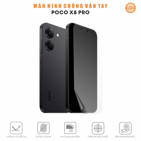 Miếng Dán Màn Hình Chống Vân Tay POCO X8 Pro