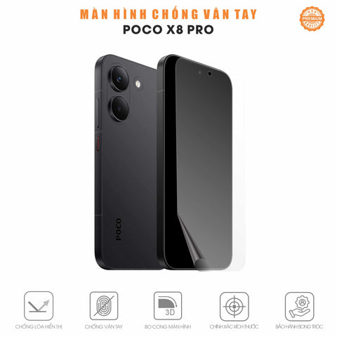Miếng Dán Màn Hình Chống Vân Tay POCO X8 Pro