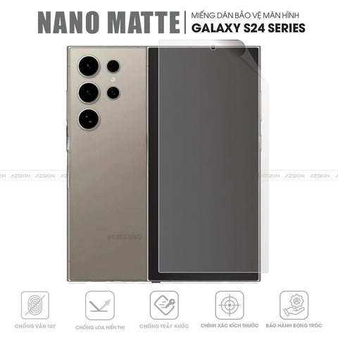 Miếng Dán Màn Hình Chống Vân Tay Samsung Galaxy S24 | S24 Plus | S24 Ultra | S24 Fe