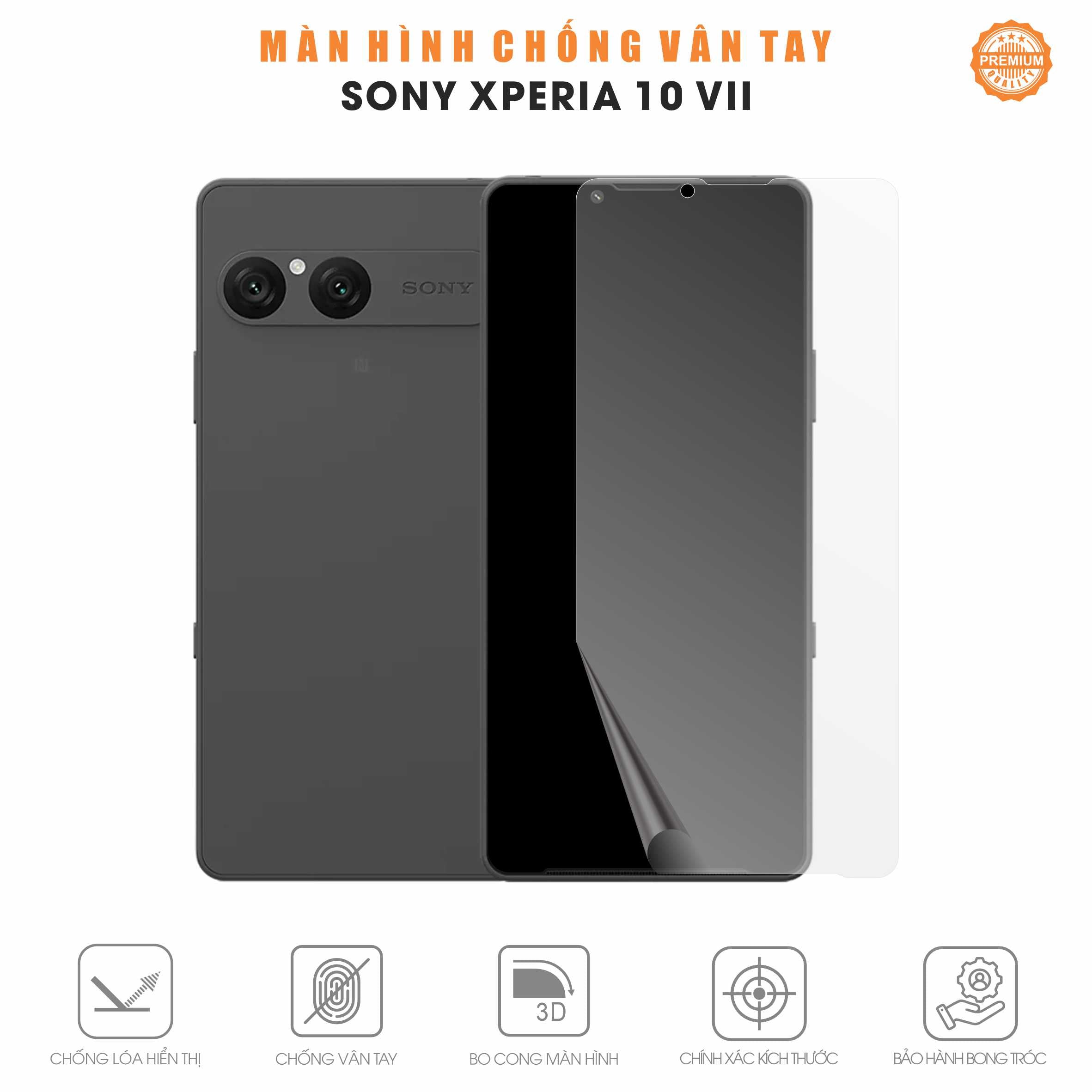 Miếng Dán Màn Hình Chống Vân Tay Sony Xperia 10 VII